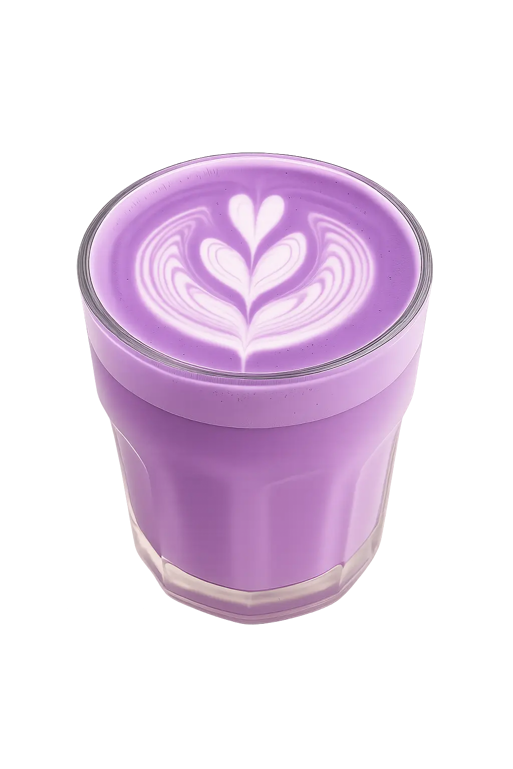Verre ube latte