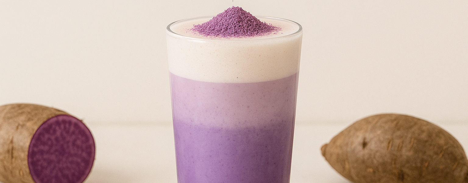 Ube latte