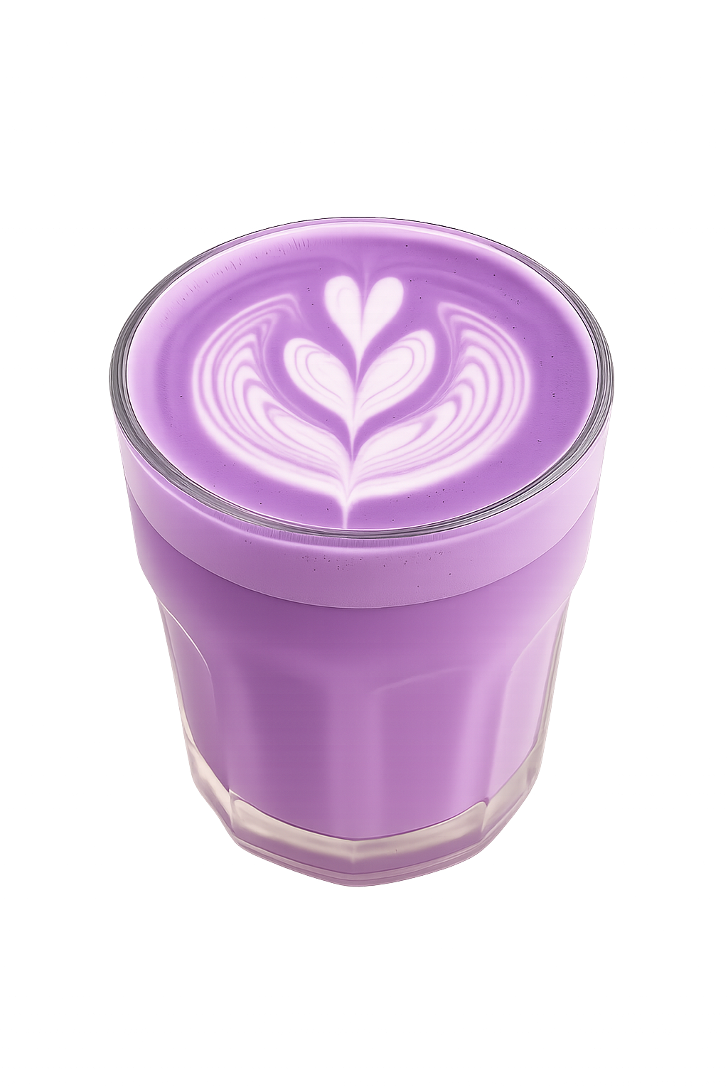 Tasse d'ube latte
